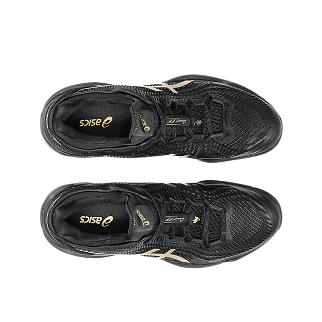 아식스 코트 FF 3 노박 나이트 에너지 블랙 프리즘 골드(Asics Court FF 3 Novak Night Energy Black Prism Gold) - 2