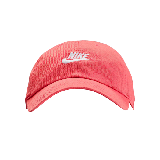 Nike Club Unstructured Futura Washed Cap Magic Ember White