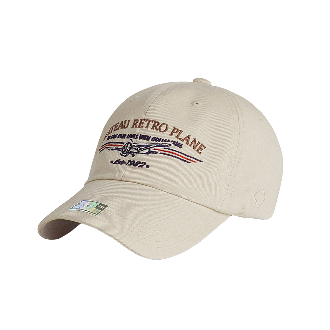 XL113 PLATEAU Big Size Ballcap XL RP VTG Light Beige