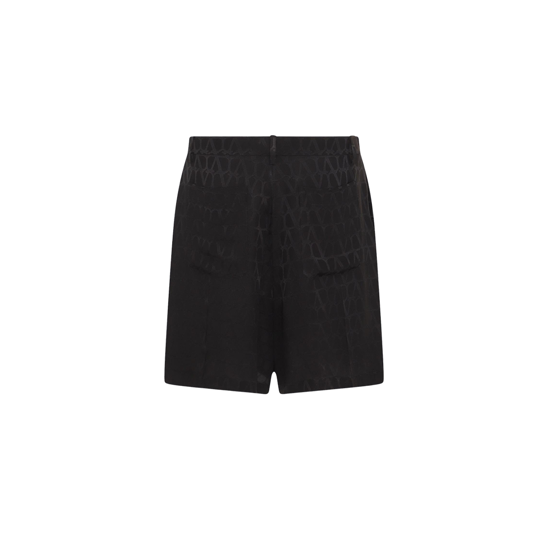RDD109V1MXM Valentino Silk Bermuda Shorts with Toile Iconographe Black