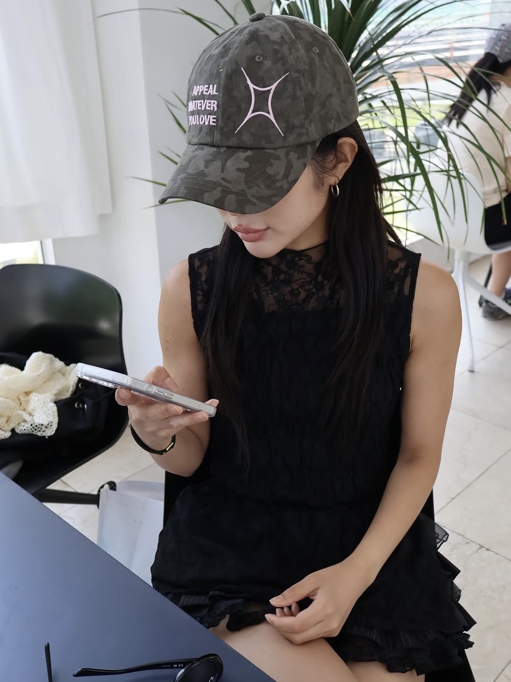 For Appeal Love Ball Cap Camo 착용 스타일 - 3