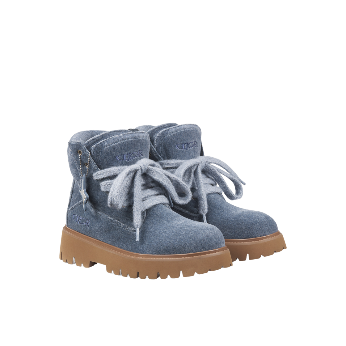 디올 x 루이스 해밀턴 앵클 부츠 리미티드 앤 넘버드 에디션 이펙트 벨벳 블루(Dior x Lewis Hamilton Ankle Boot Limited and Numbered Edition Effect Velvet Blue) - 2