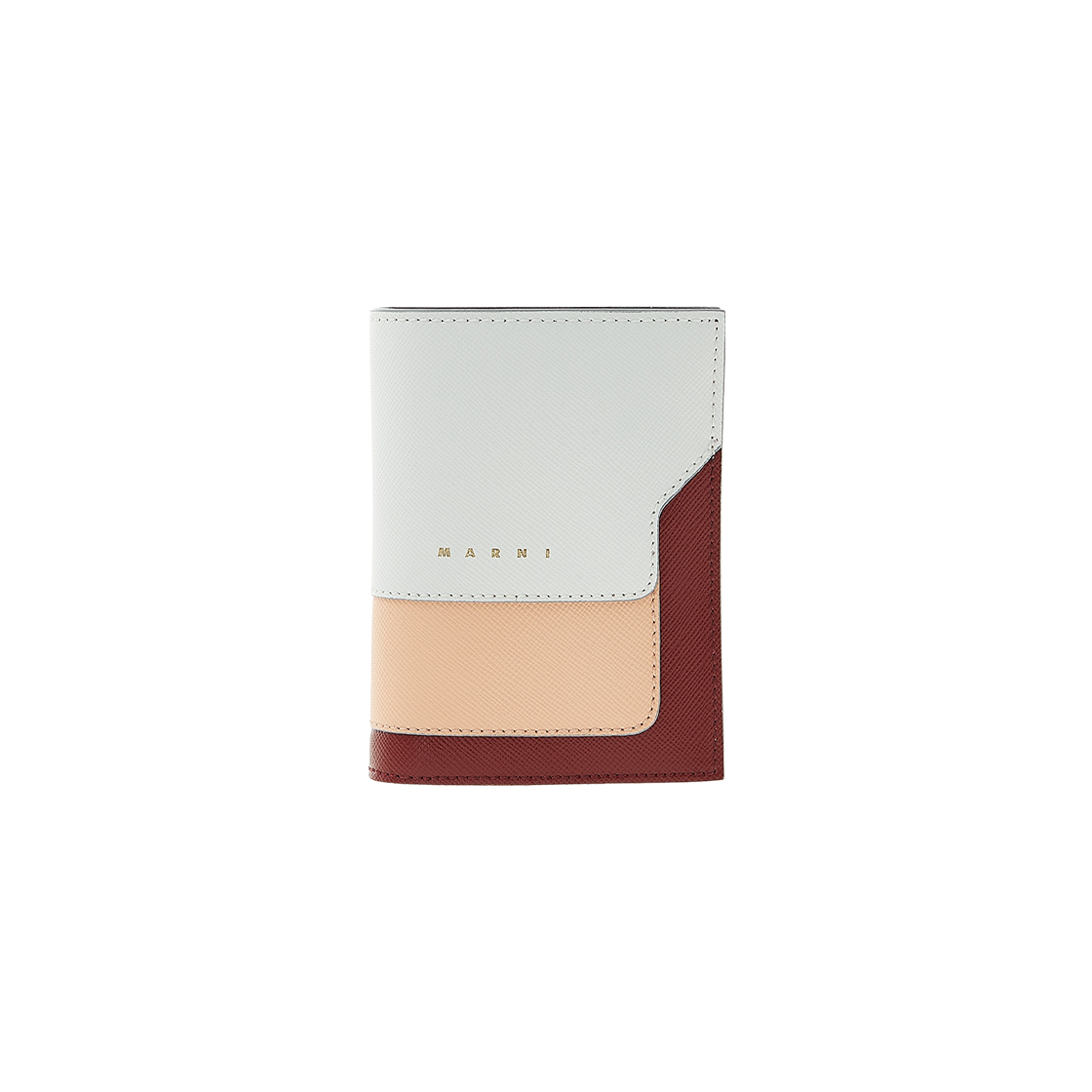 마르니 사피아노 반지갑 릴리 화이트 피치(Marni Saffiano Bi-Fold Wallet Lily White Peach)