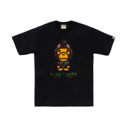 BAPE 1st Camo Milo Shark FZH T-Shirt Black Green