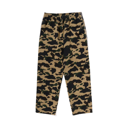 - (W) BAPE 1st Camo Track Pants Yellow