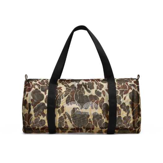nnac11brc Not New Mesh Boston Bag Brown Camo