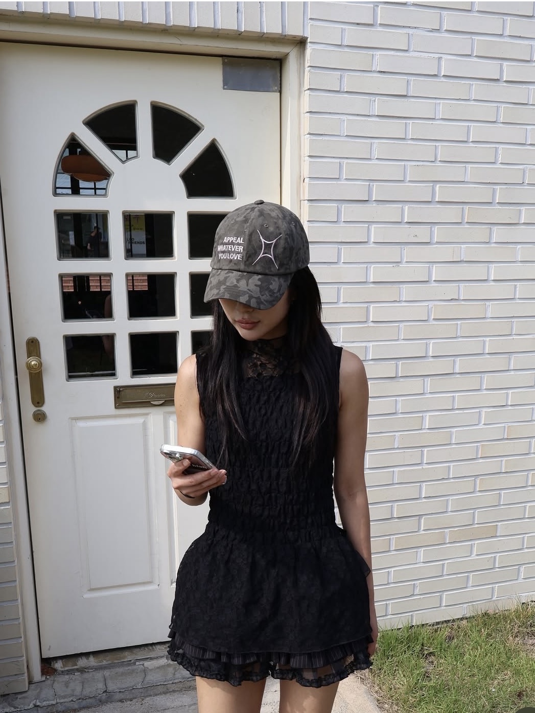 For Appeal Love Ball Cap Camo 착용 스타일 - 2