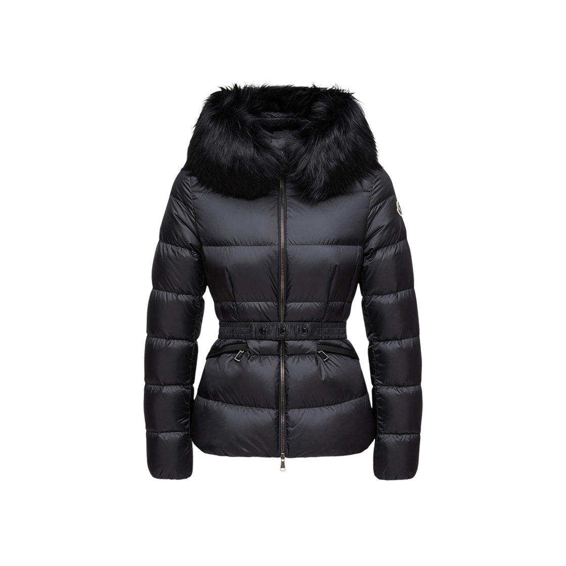 K2-093-1A00099-595FE-999 (W) Moncler Boed Hooded Shearing Trim Short Down Jacket Black - 25FW