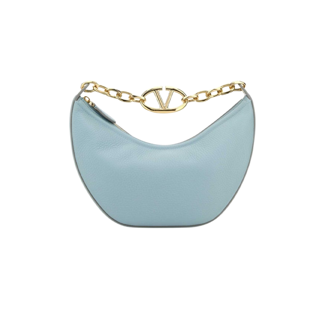B0Q42JDKZJ4 Valentino Vlogo Small Hobo Bag Sky Blue