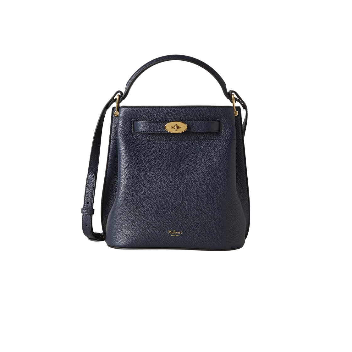 HH9390-205U888 Mulberry Small Classic Grain Islington Bucket Bag Night Sky