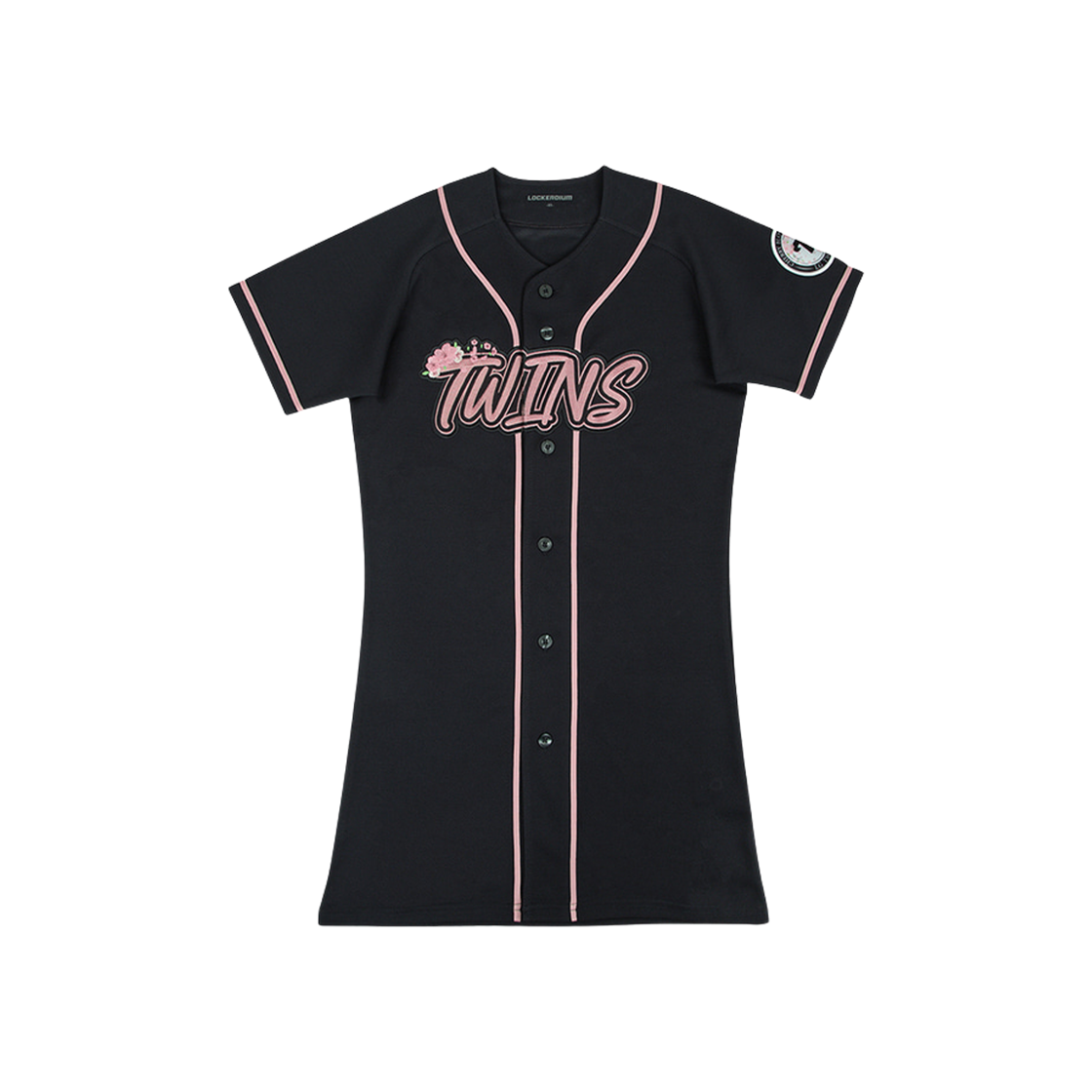 - (W) LG Twins Pink Blossom One Piece Black (Non Marking Ver.)