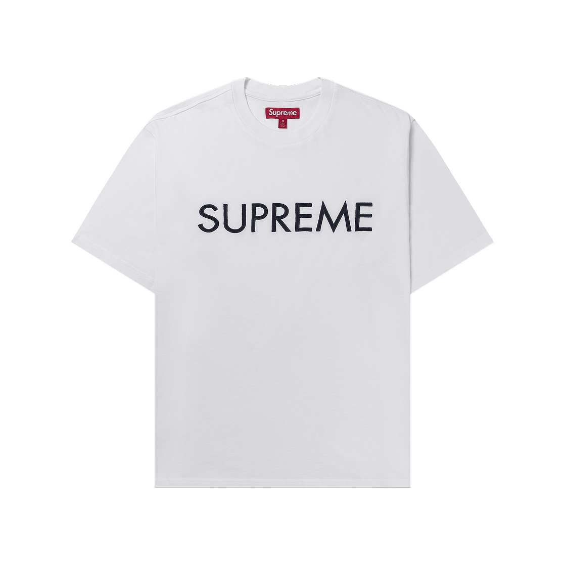 슈프림 캐피탈 숏슬리브 탑 화이트 - 25SS