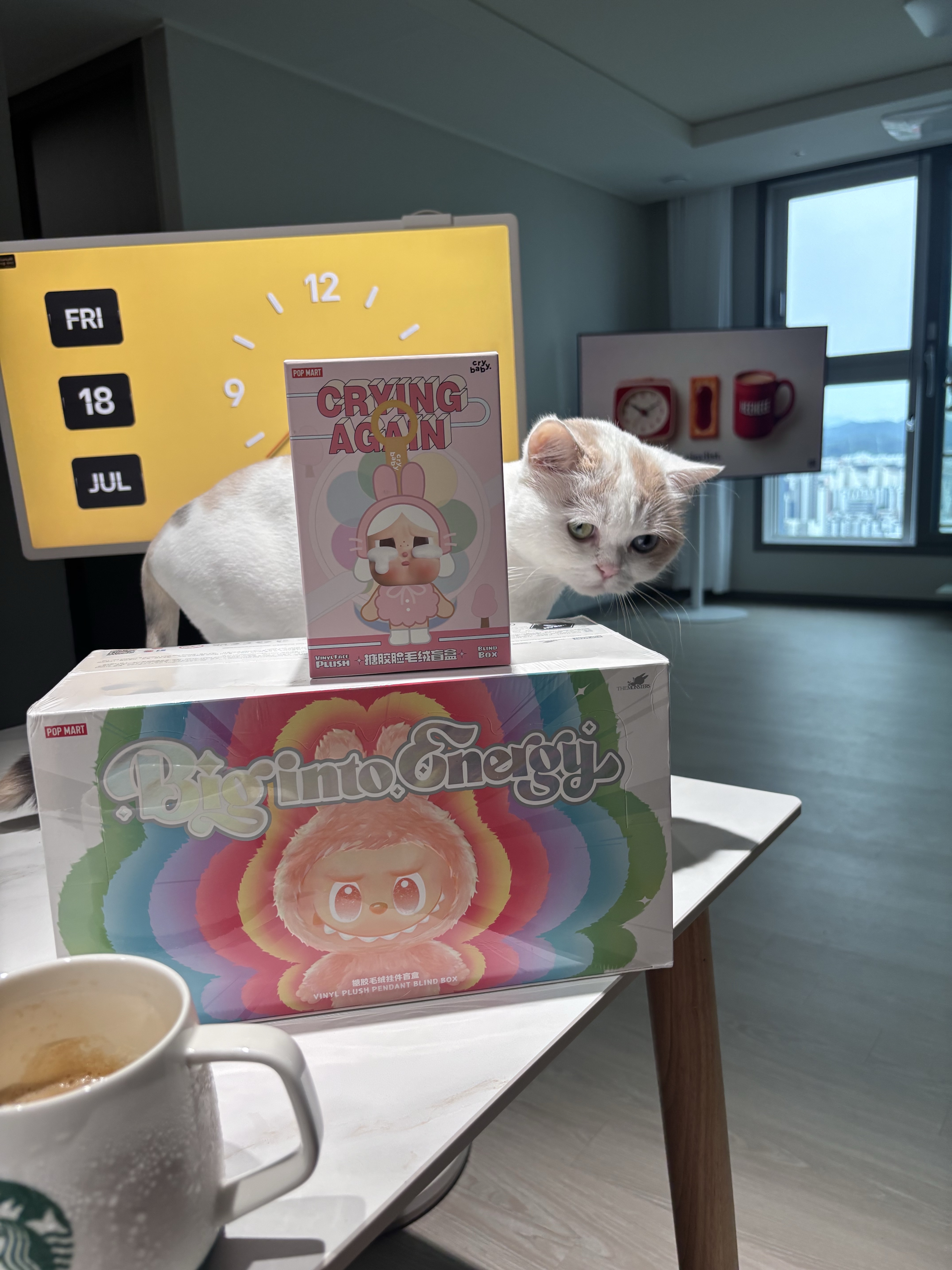 Pop Mart Labubu The Monsters Highlight Series Sealed Case (6 Blind Boxes), Pop Mart Crybaby Crying Again Series Plush Keyring Sealed Case (1 Blind Box) 착용 스타일