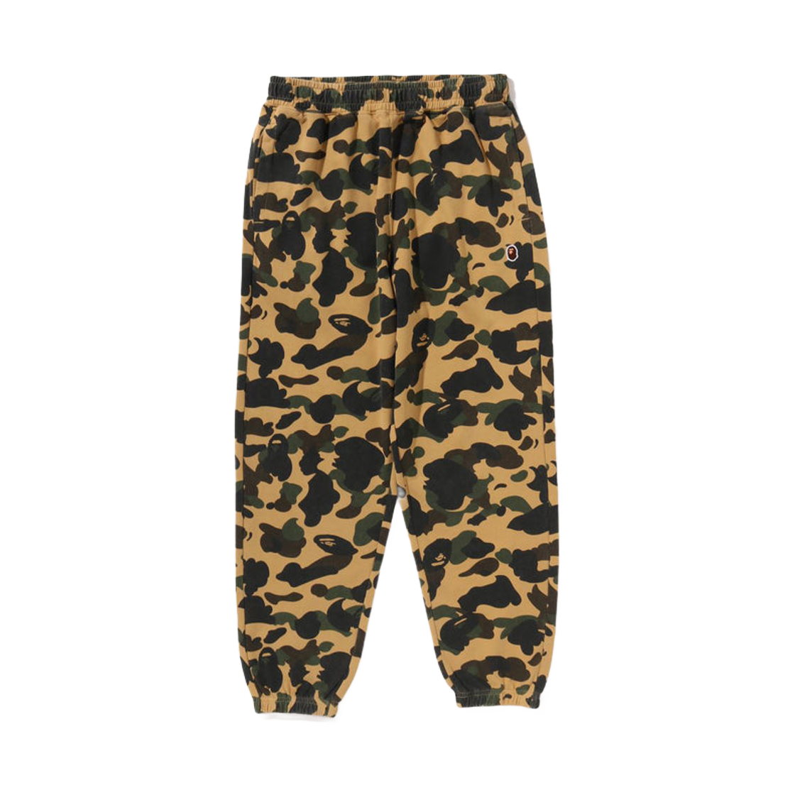 - BAPE 1st Camo One Point Relaxed Fit Sweat Pants Yellow