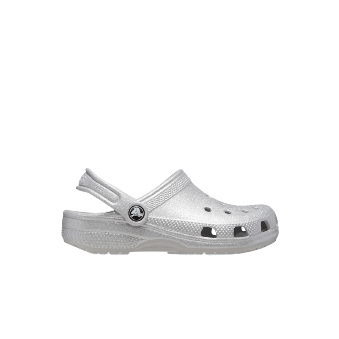 (키즈) 크록스 클래식 글리터 클로그 실버((Kids) Crocs Classic Glitter Clog Silver) - 1
