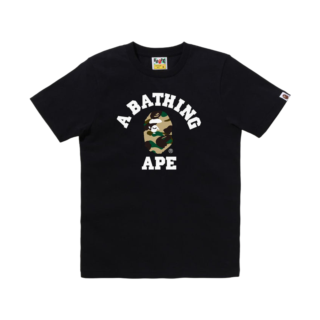 - (W) BAPE 1st Camo College T-Shirt Black Yellow