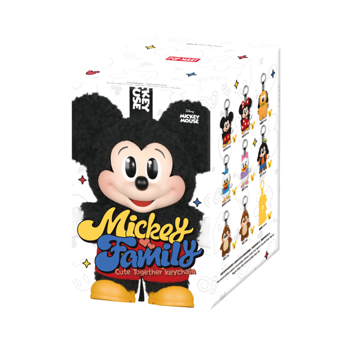 팝마트 미키 패밀리 언제나 함께 키체인 시리즈 미개봉 랜덤박스 (1개입)(Pop Mart Mickey Family Cute Together Keychain Series Sealed Case (1 Blind Box))