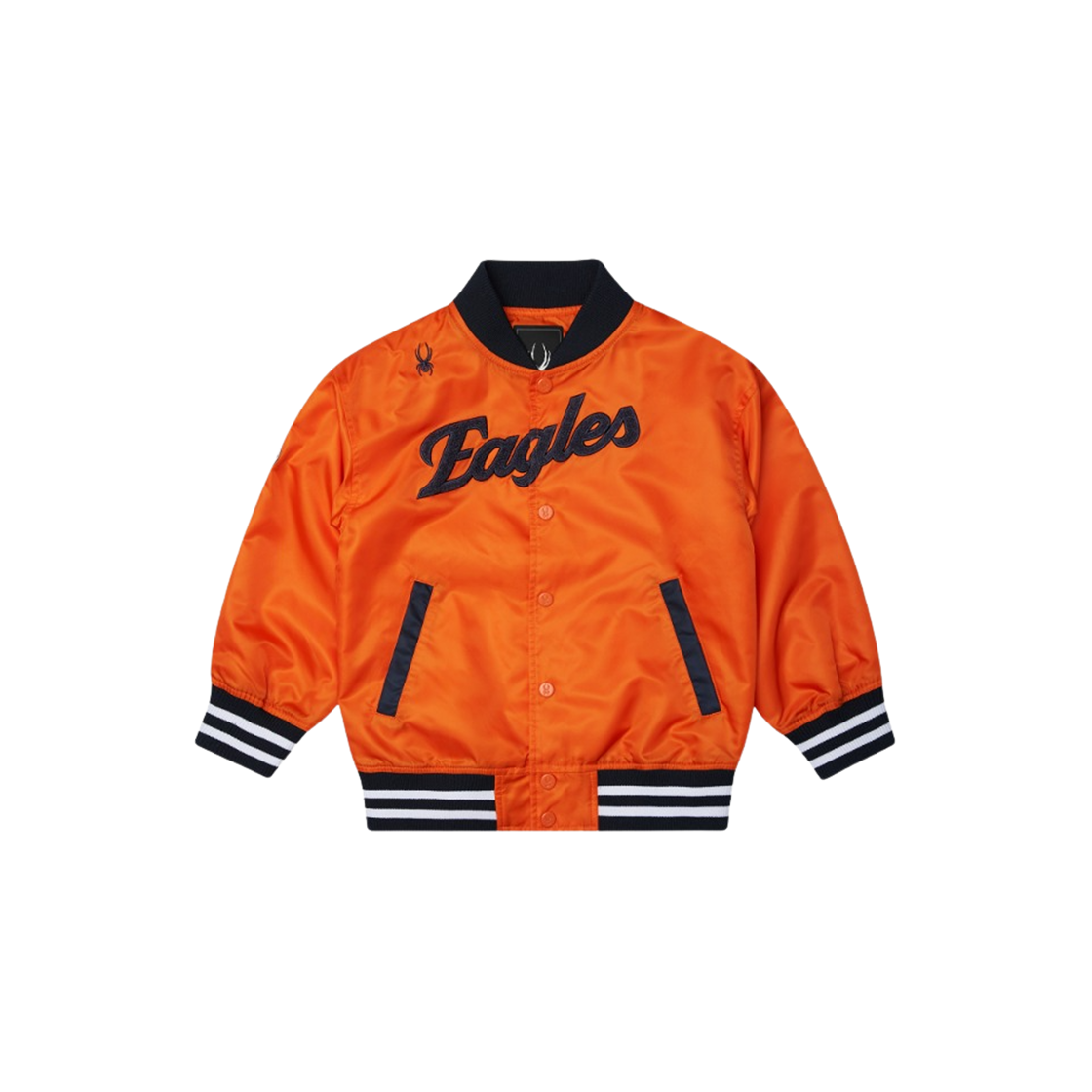 (키즈) 한화 이글스 스파이더 25 나일론 바시티 자켓 오렌지((Kids) Hanwha Eagles Spyder 25 Nylon Varsity Jacket Orange)