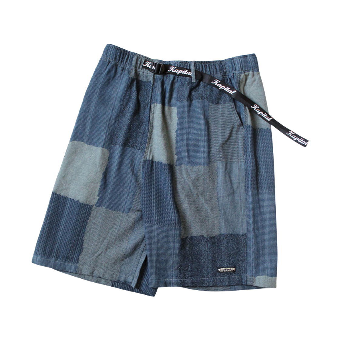 캐피탈 츠기하기 패턴 이지 쇼츠 네이비(Kapital Tugihagi Pattern Easy Shorts Navy) - 1