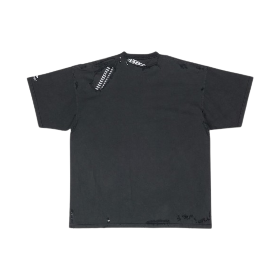 발렌시아가 3B 스포츠 아이콘 리페어드 오버사이즈 티셔츠 블랙(Balenciaga 3B Sports Icon Repaired Oversized T-Shirt Black) - 2