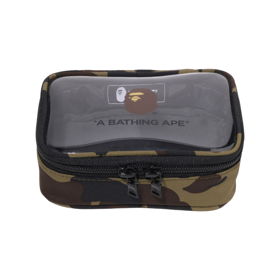 베이프 퍼스트 카모 클리어 파우치 그린