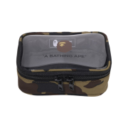 BAPE 1st Camo Clear Pouch Green
