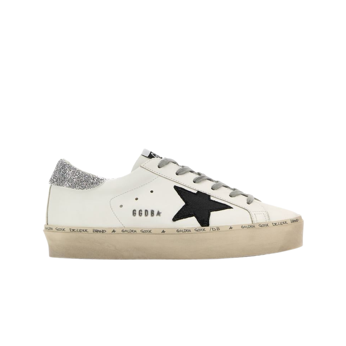 (W) 골든구스 하이스타 화이트 블랙((W) Golden Goose Hi Star White Black) - 1