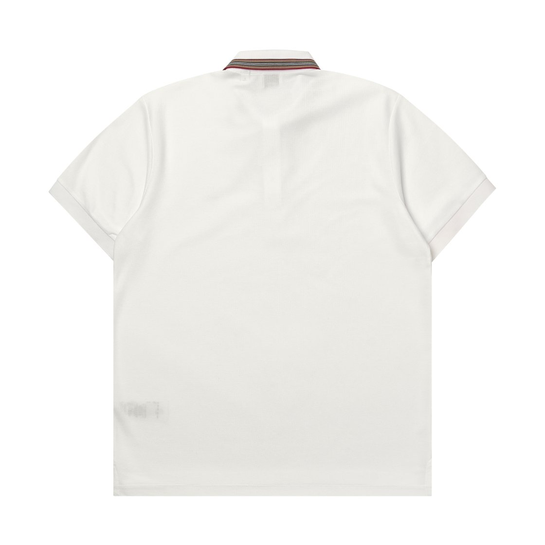 버버리 아이콘 스트라이프 칼라 코튼 폴로 셔츠 화이트(Burberry Icon Stripe Collar Cotton Polo Shirt White) - 2