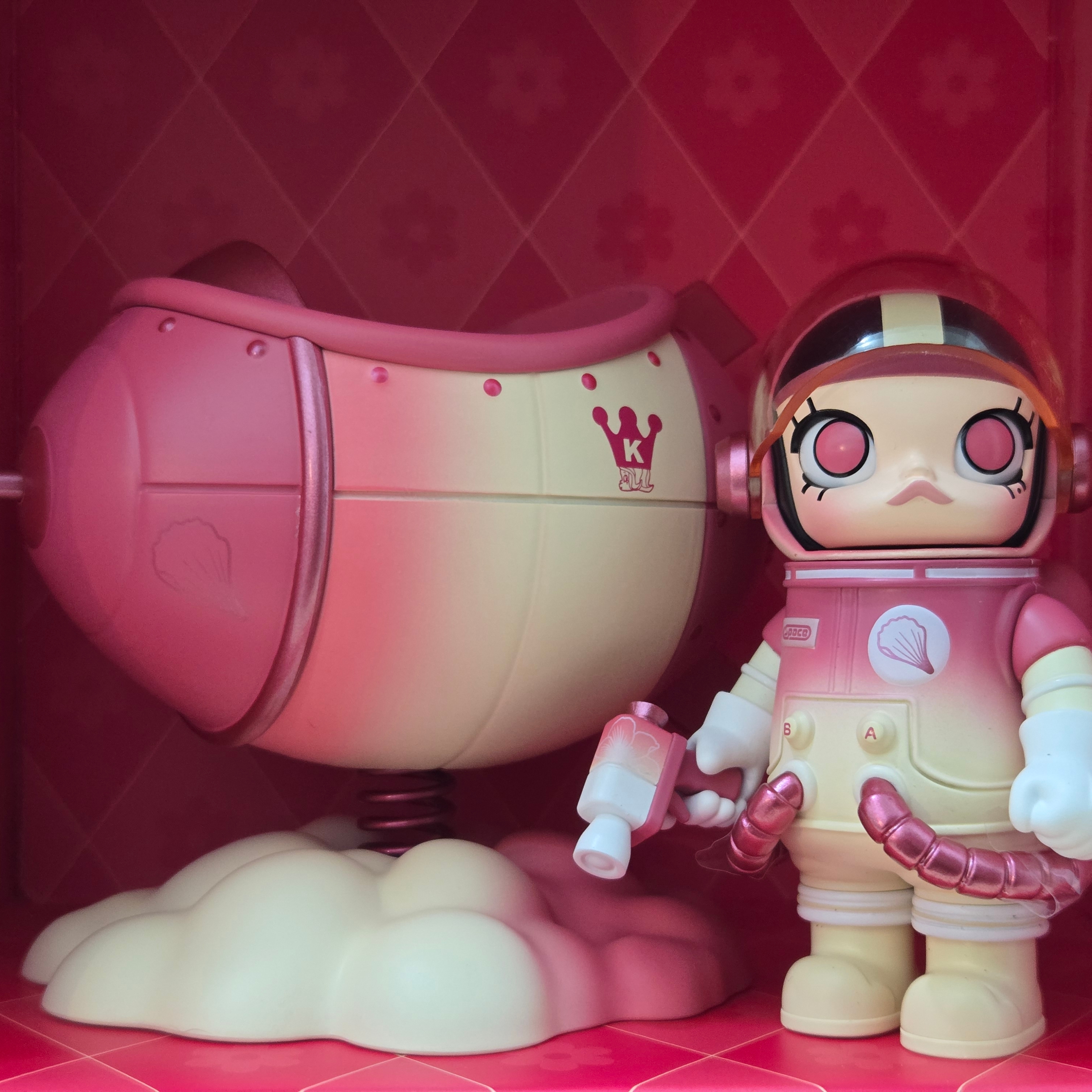 Pop Mart Mega Space Molly Blooming Series Mugunghwa 100%  - Korea Exclusive 착용 스타일 - 1