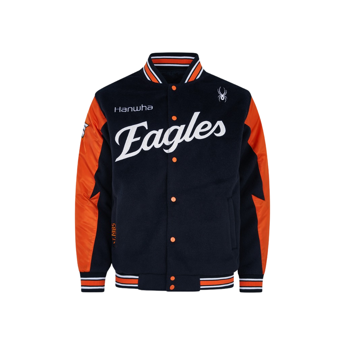SBKPCNJK704M-NVY Hanwha Eagles Spyder 25 Authentic Plus Line Legacy Reversible Jumper Navy