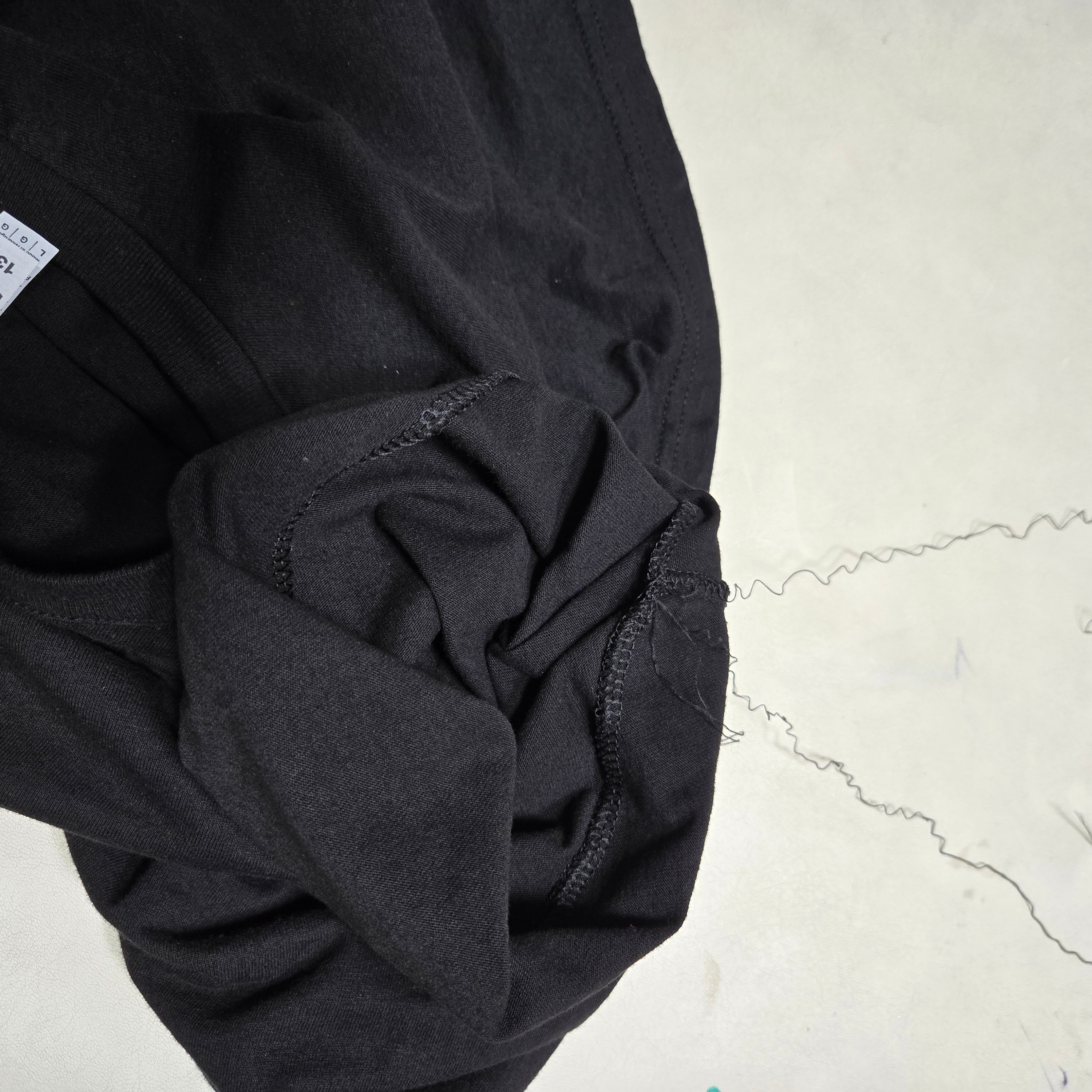 AAA Heavy Cotton 1301 T-Shirt White Black (2Pack) 착용 스타일