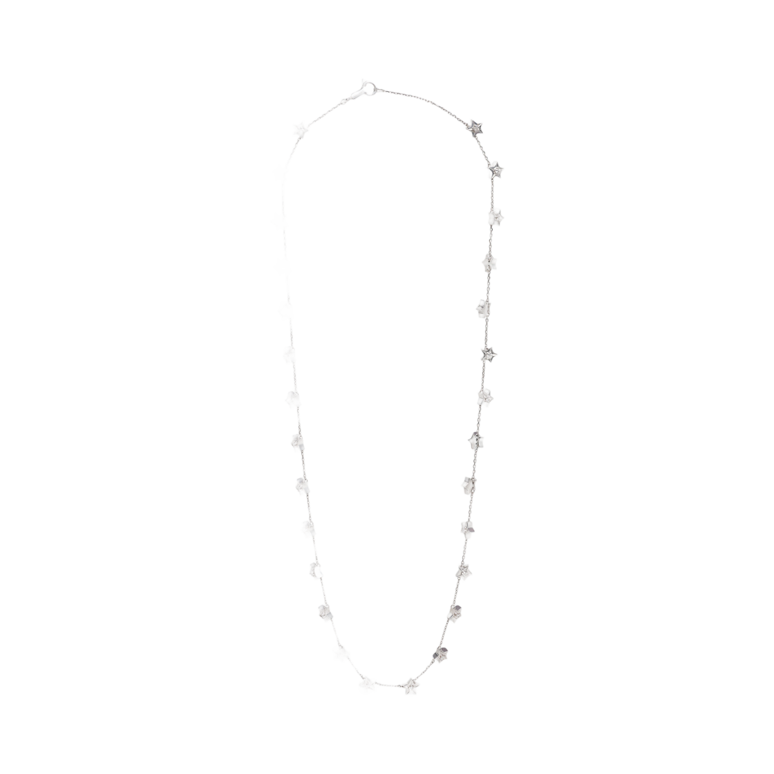 46Q526GWD-37WW (W) Celine Etoile Celine Multi Stars Necklace in White Gold and Diamonds White Gold White