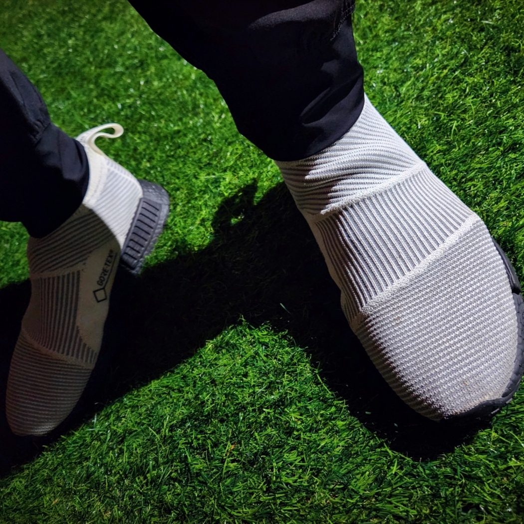 Adidas NMD CS1 Primeknit Gore-Tex White 착용 스타일 - 1