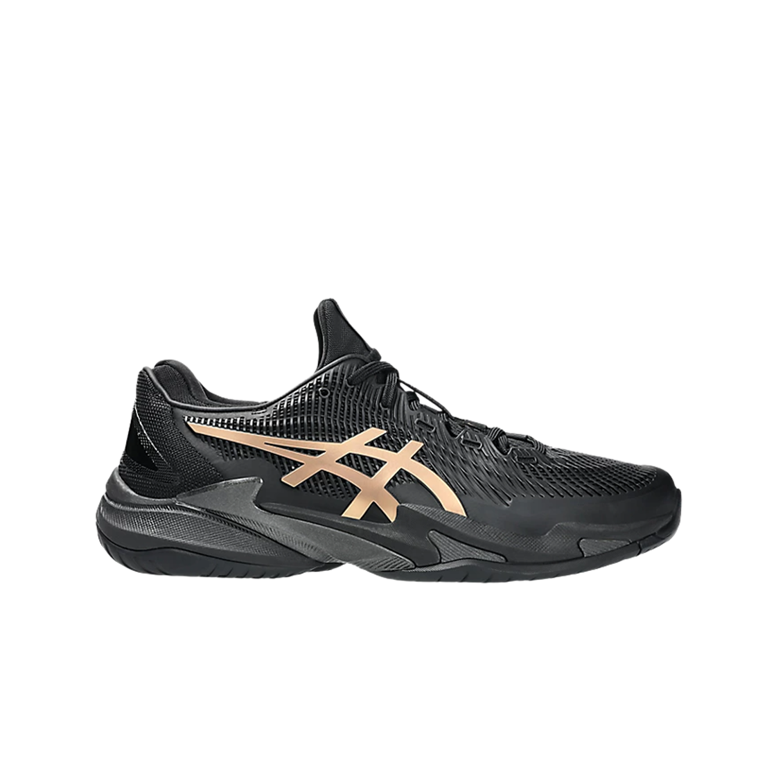 아식스 코트 FF 3 노박 나이트 에너지 블랙 프리즘 골드(Asics Court FF 3 Novak Night Energy Black Prism Gold) - 1