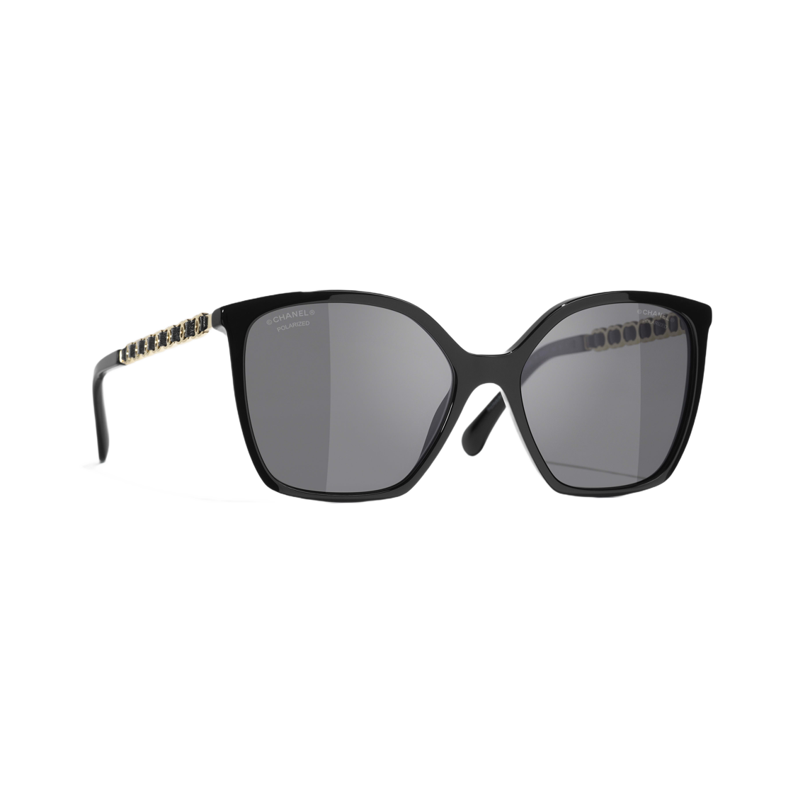 A71714-X02153-S2228-OCCI Chanel Sunglasses Acetate Calfskin & Black International Fit