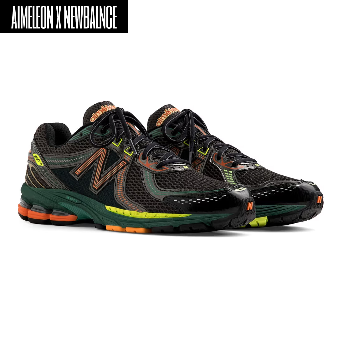 New Balance x Aime Leon Dore 860v2 Pink, New Balance x Aime Leon Dore 860v2 Black Multi 착용 스타일 - 4