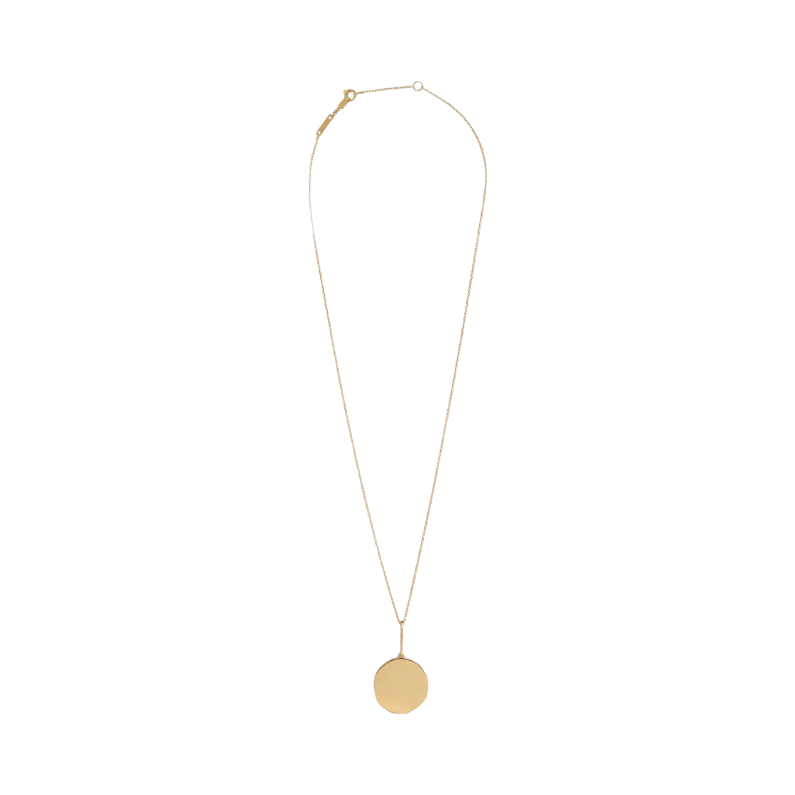 46Q786GYD-37YW (W) Celine Medaille Small Necklace in Yellow Gold and Diamonds Yellow Gold White