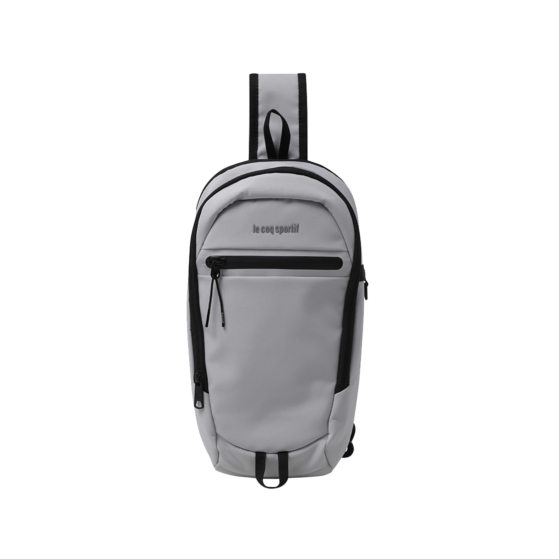 QQ323ABG75_WGR0 le coq sportif Sports Sling Bag White Grey