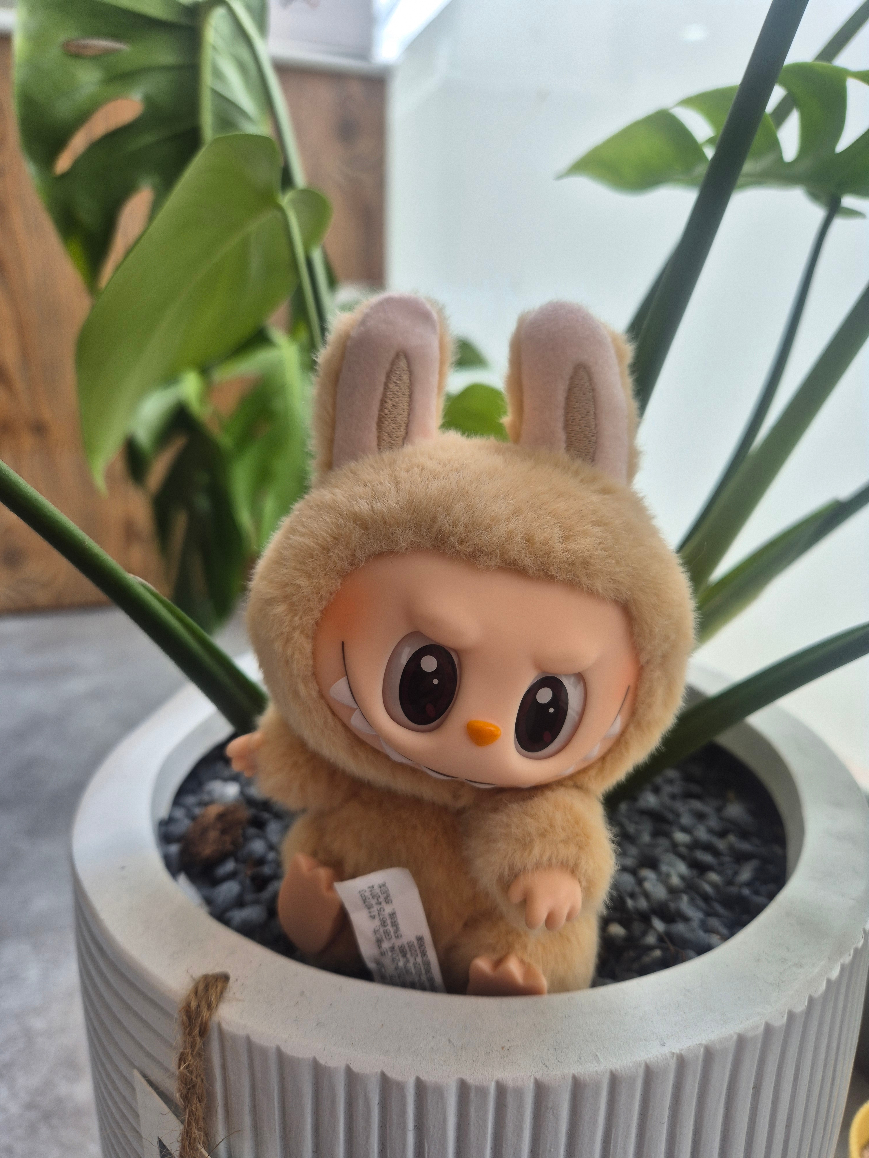 Pop Mart Labubu Let's Play Together Doll Series Baba Keyring (Opened Case) 착용 스타일