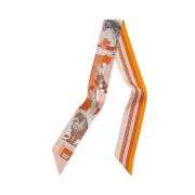 (W) Hermes Grand Theatre Nouveau Twilly Poudre Orange Cuit Caramel
