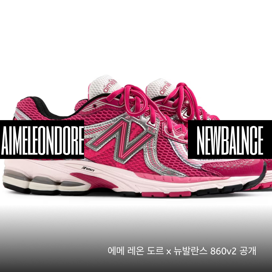 New Balance x Aime Leon Dore 860v2 Pink, New Balance x Aime Leon Dore 860v2 Black Multi 착용 스타일 - 1