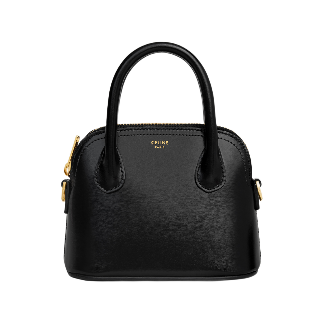 10N573ETZ-38NO Celine Mini Honorine in Shiny Calfskin Black