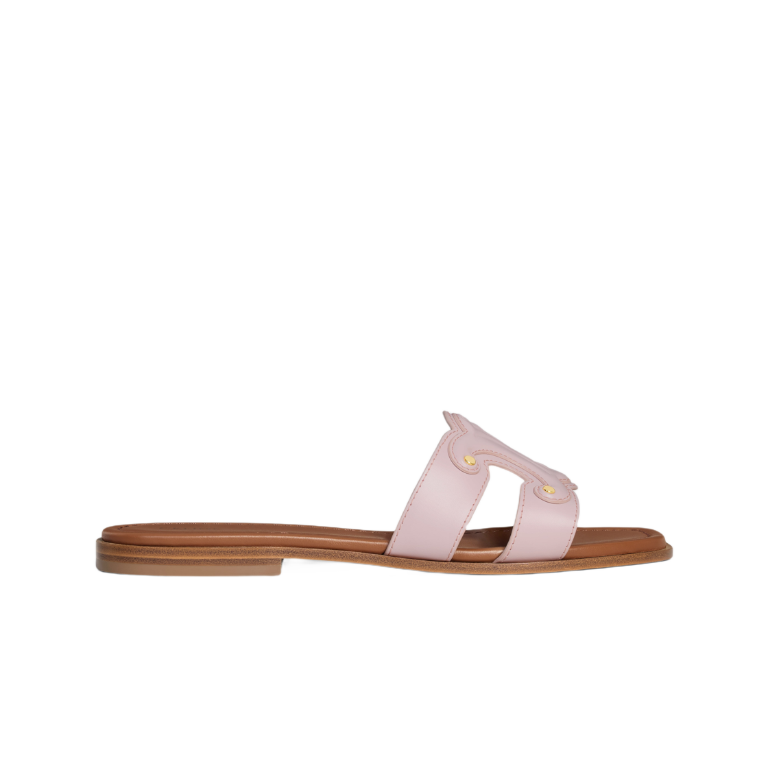 364783767C-25BD (W) Celine Marina Mule in Calfskin Bleached Pink