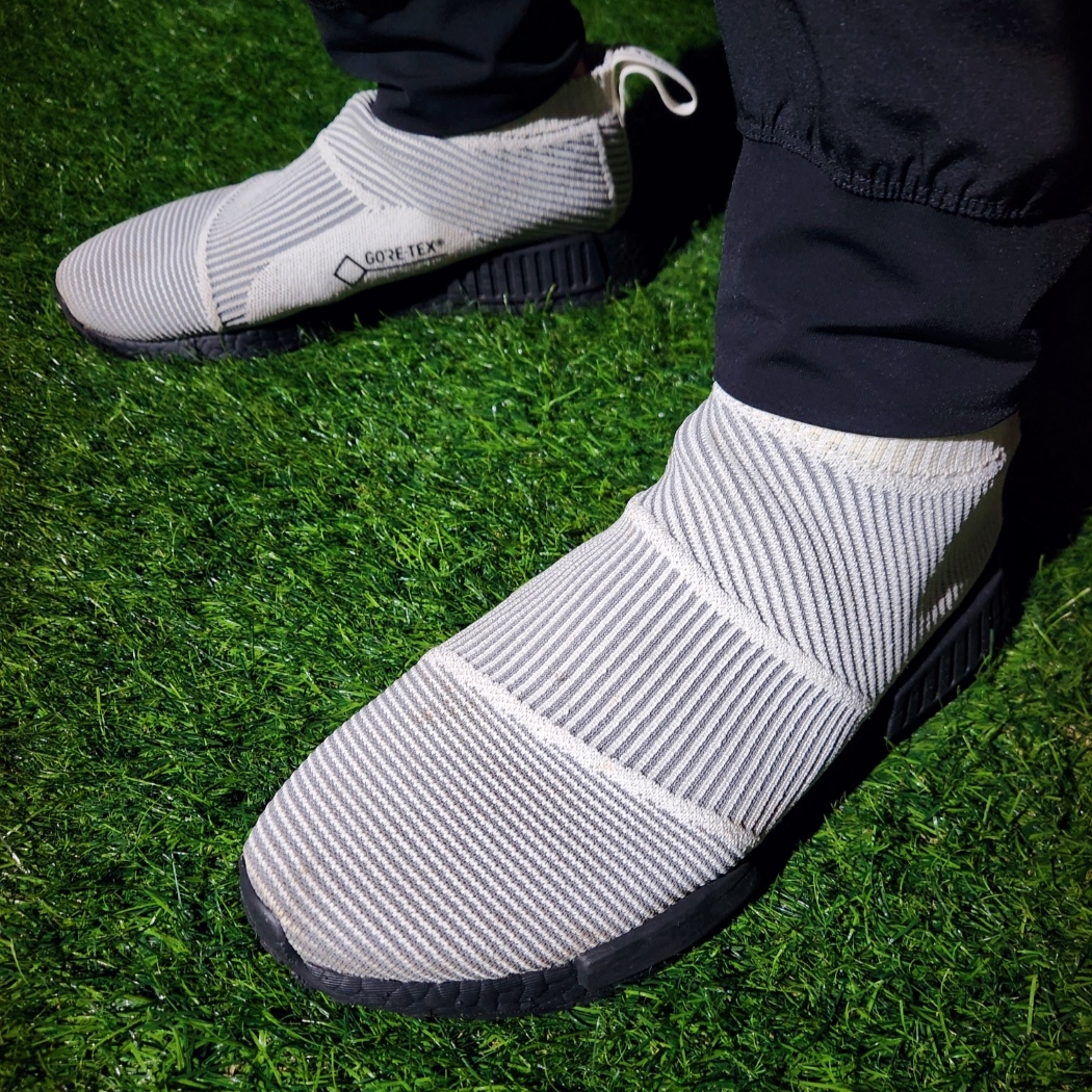 Adidas NMD CS1 Primeknit Gore-Tex White 착용 스타일 - 2