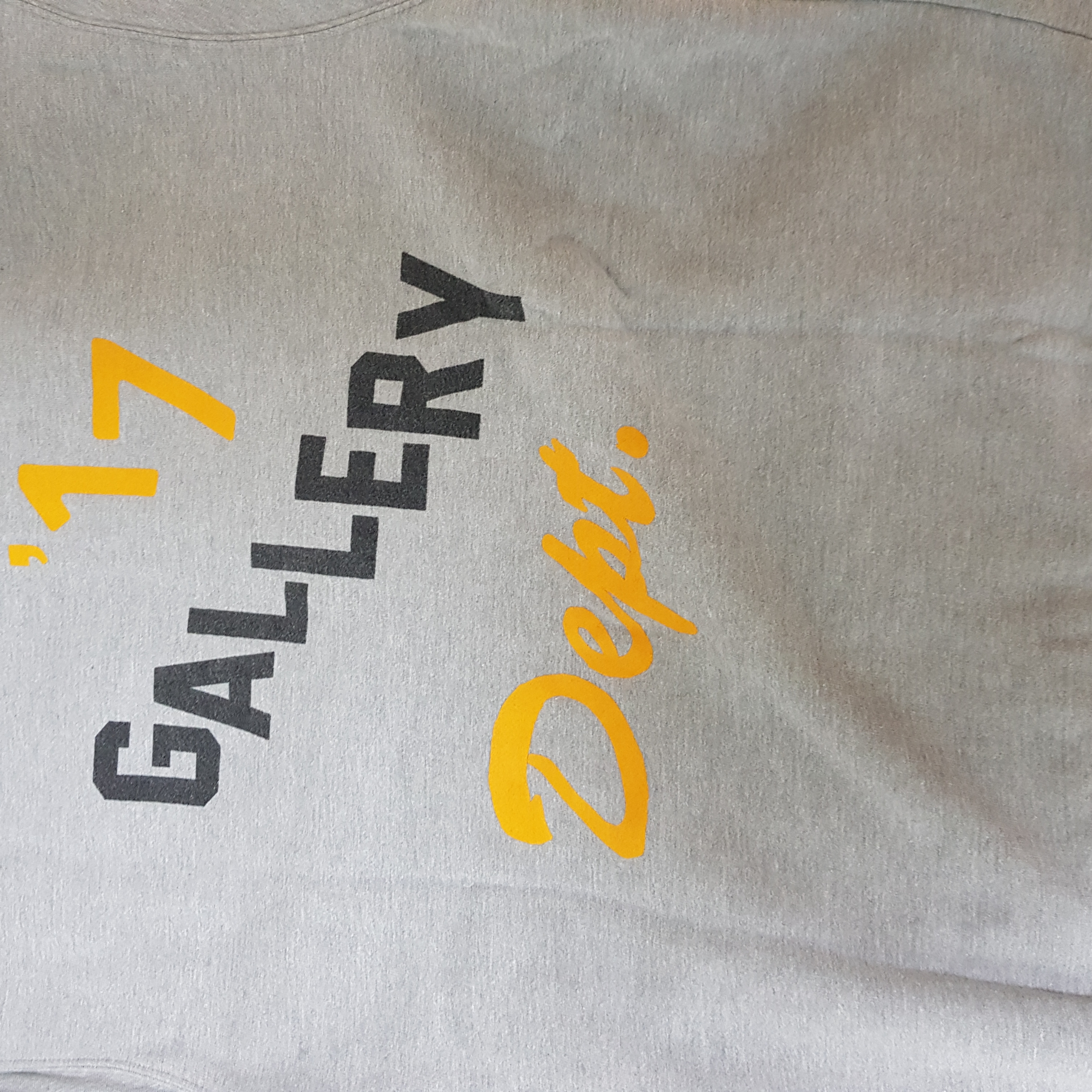 Gallery Dept. Boxing Merch Zip Hoodie Heather Grey 착용 스타일 - 2