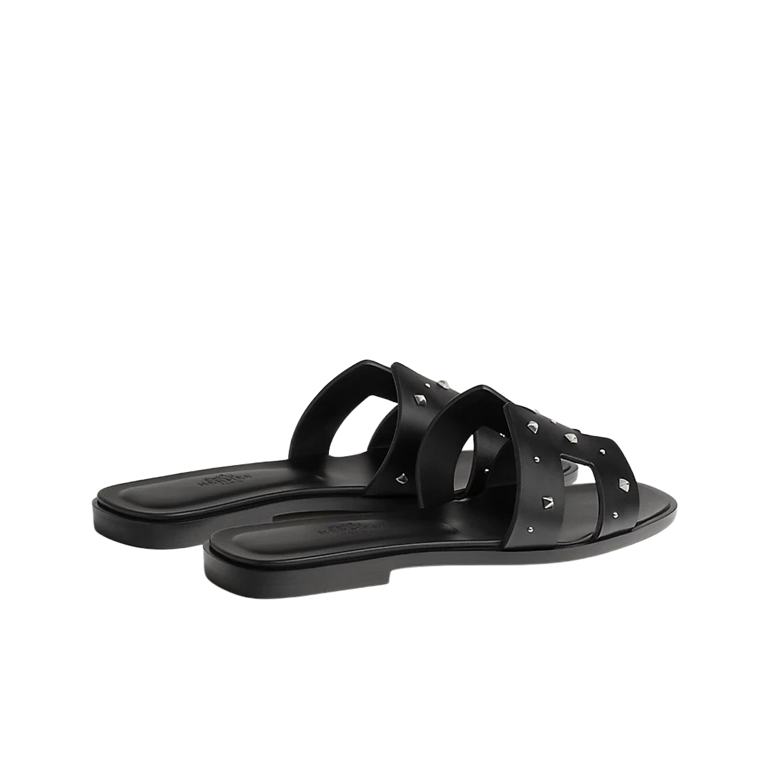 (W) 에르메스 오란 샌들 카프스킨 & 누아((W) Hermes Oran Sandal Calfskin & Noir) - 3
