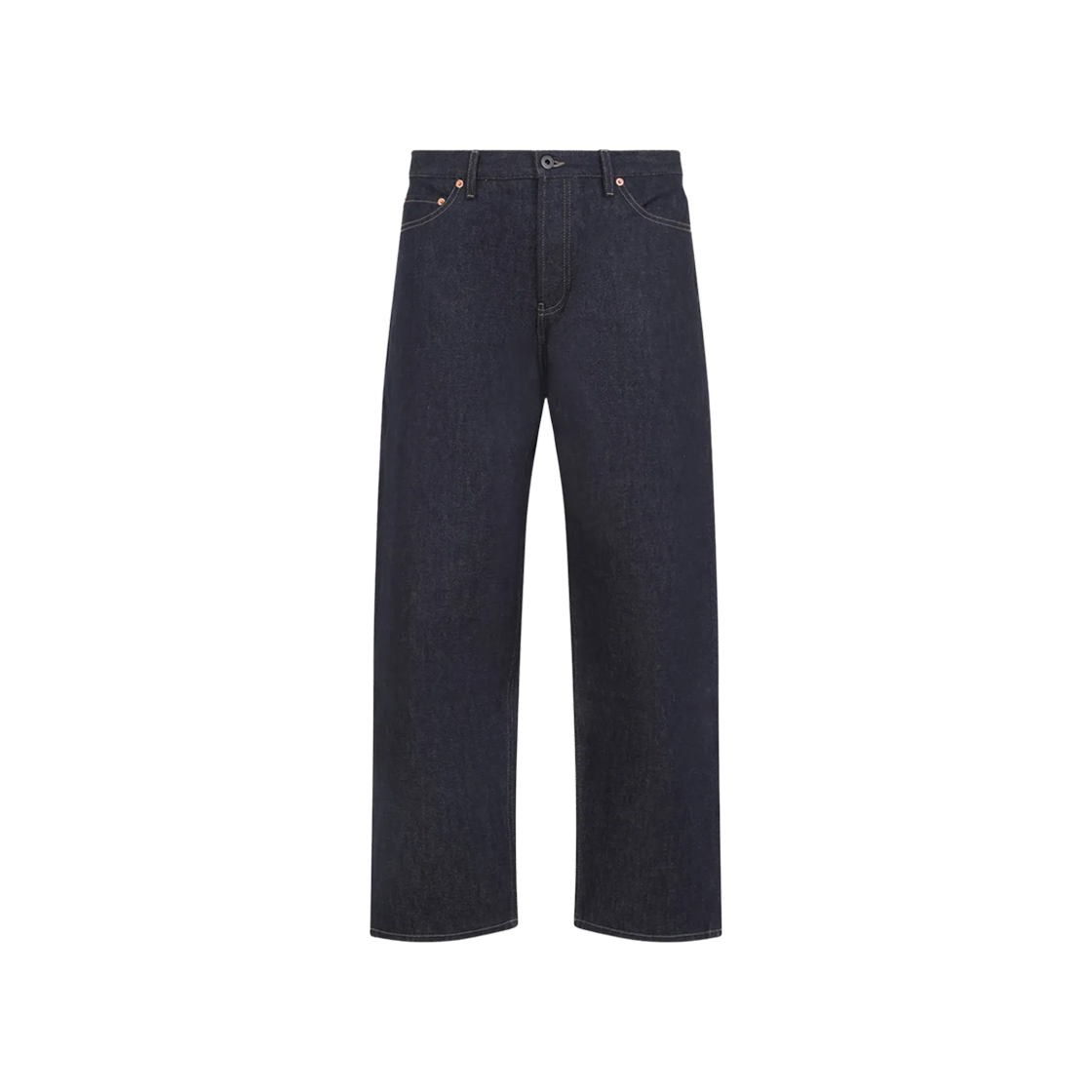 DE03YAEM528 Valentino Cotton Denim Jeans Dark Blue