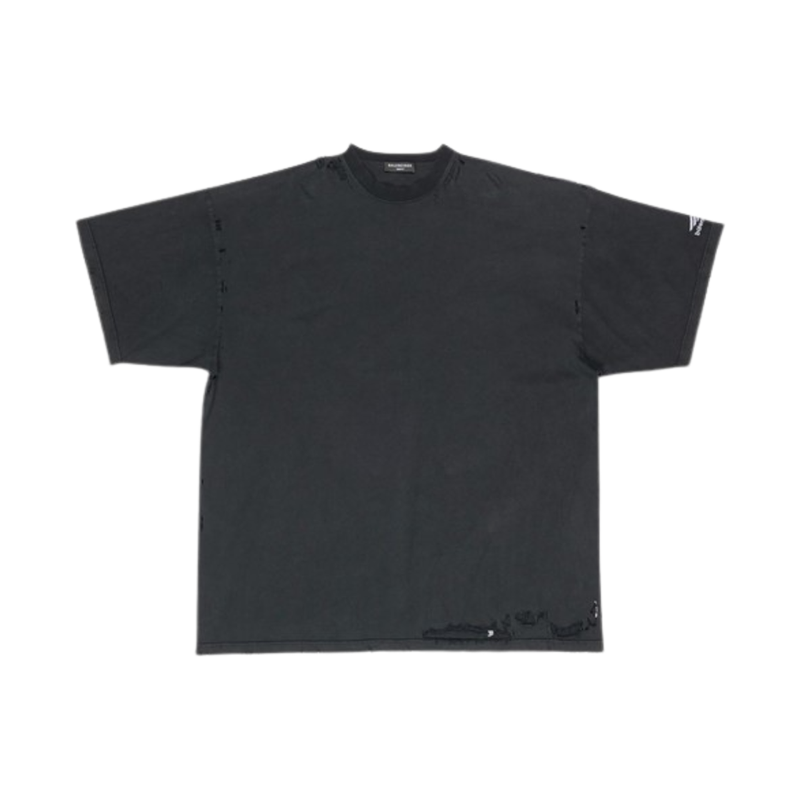 발렌시아가 3B 스포츠 아이콘 리페어드 오버사이즈 티셔츠 블랙(Balenciaga 3B Sports Icon Repaired Oversized T-Shirt Black) - 1