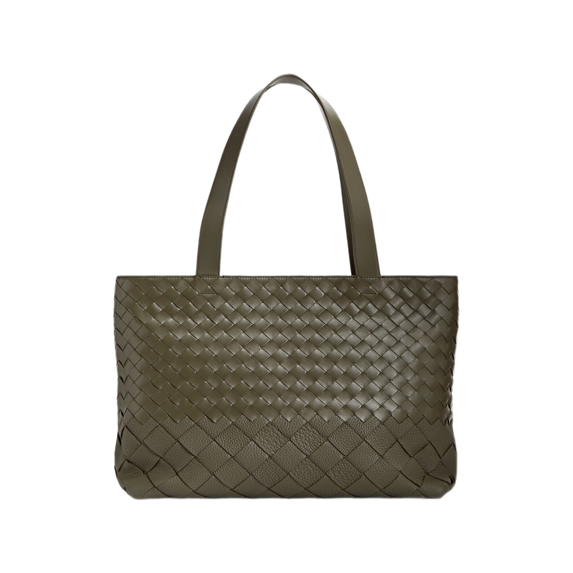 보테가 베네타 스몰 인트레치아토 지퍼 토트 사이프러스(Bottega Veneta Small Intrecciato Zipped Tote Cypress) - 1