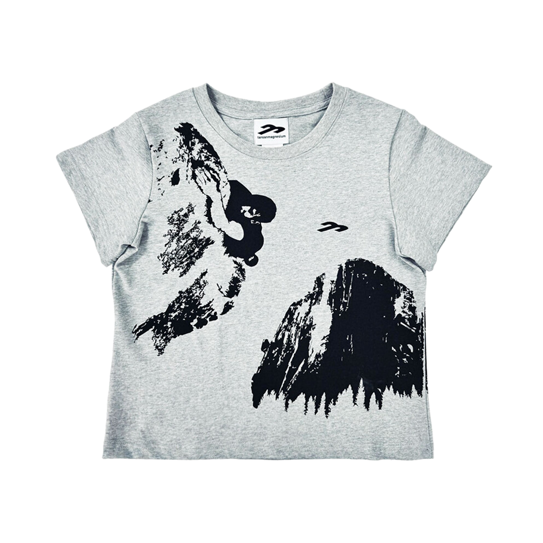 (W) 탄산마그네슘 EI 캐피탄 티셔츠 그레이((W) Tansanmagnesium El Capitan T-Shirt Grey)